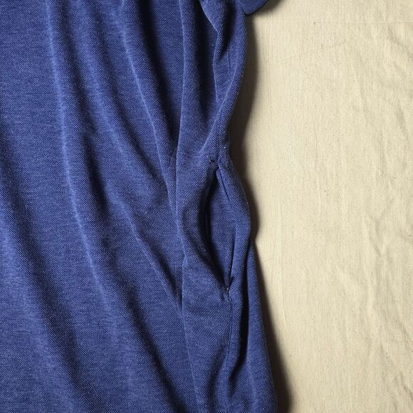 Nike Dri-Fit Men’s XXL Blue Polo Shirt Short Sleeve Button Pockets Athletic Golf - Picture 11 of 13